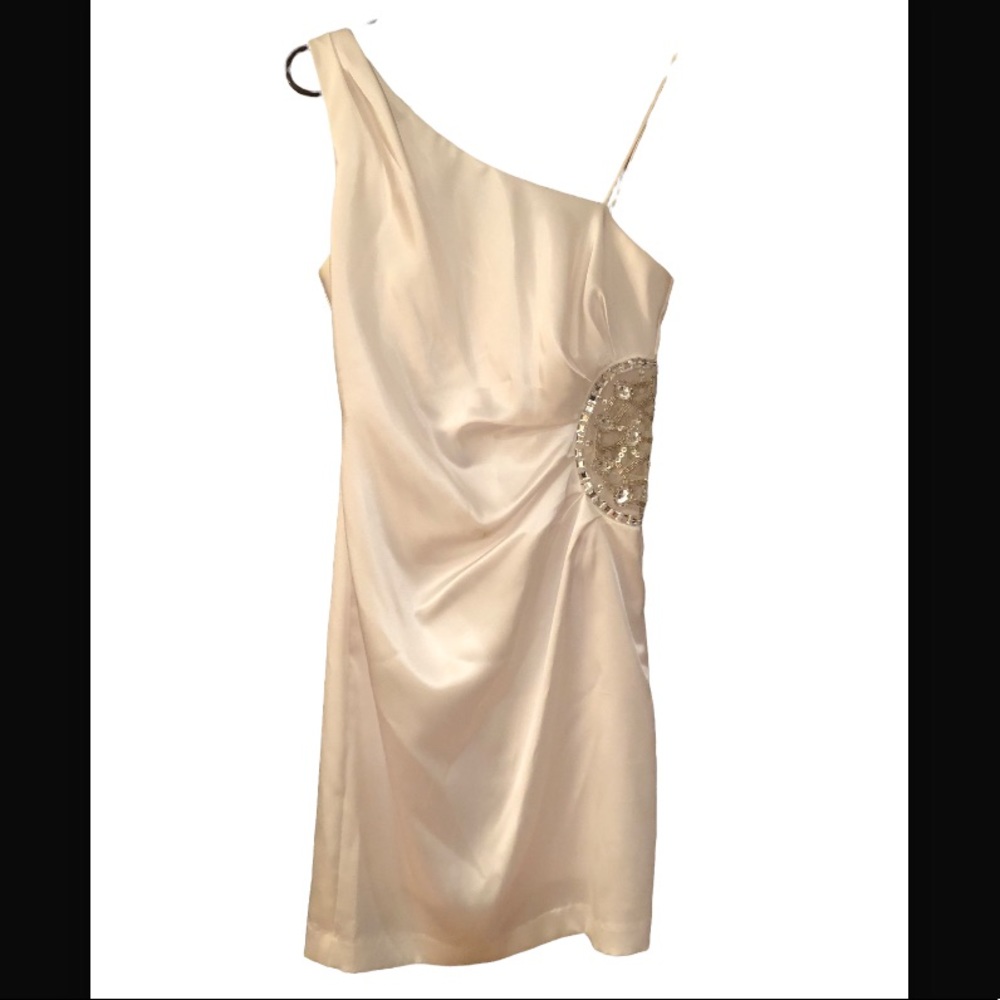 Satiny formal dress